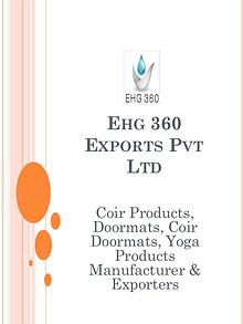 Ehg 360 - Coir Products, Doormats, Coir Doormats, Yoga Products