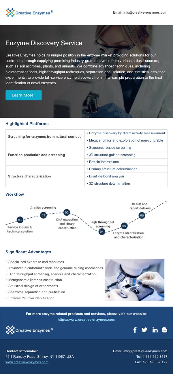 Enzyme Discovery Service by Creative Enzymes