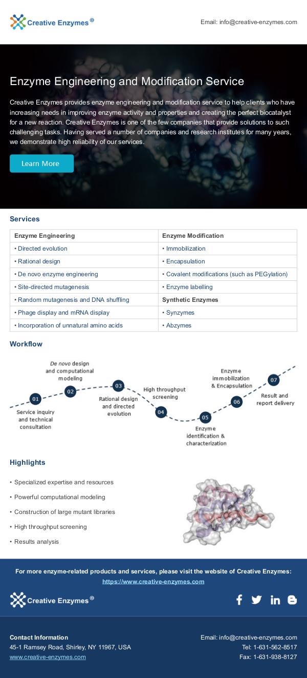 Creative Enzymes product Enzyme Engineering and Modification