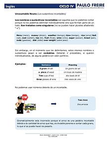 Grammar Rules - Countable and Uncountable Nouns