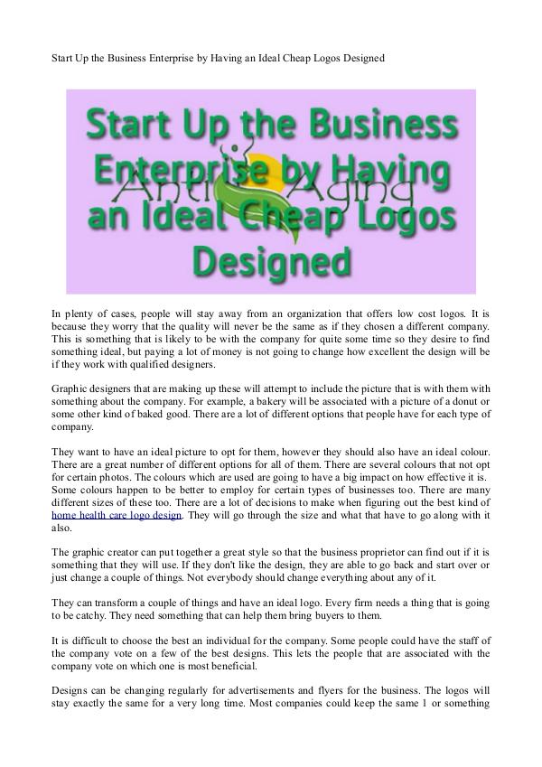 Start Up the Business Enterprise by Having an Idea