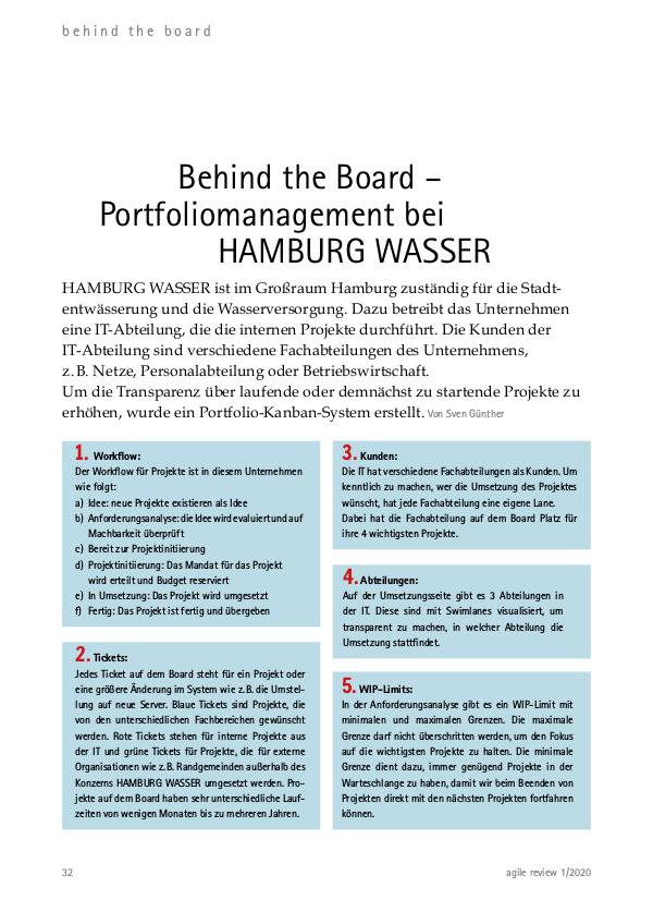 Behind the Board: Hamburg Wasser