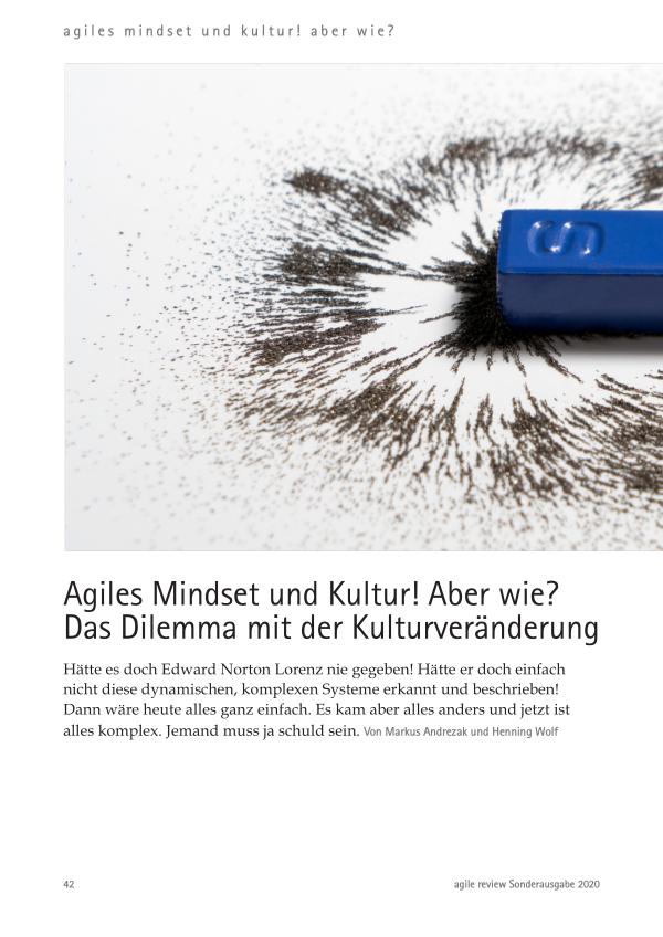 Agiles Mindset und Kultur!