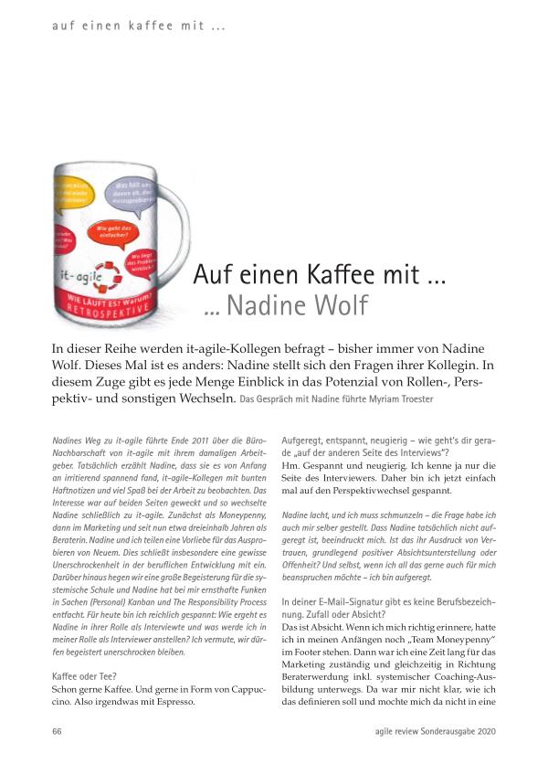 Auf einen Kaffee mit ... Nadine