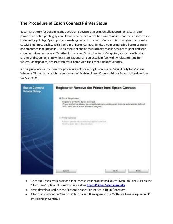 Epson Connect Printer Setup Epson Connect Printer Setup