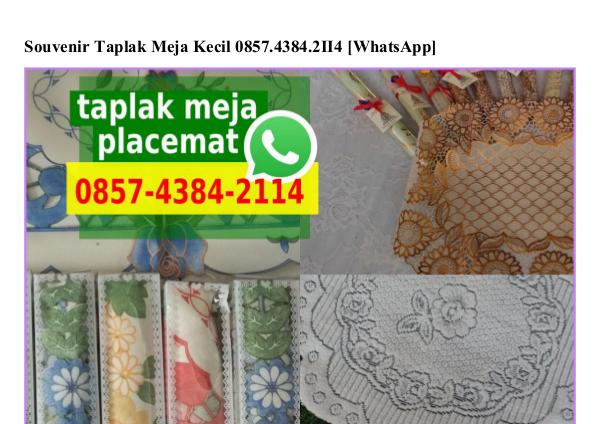 Souvenir Taplak Meja Kecil 0857 4384 2114[wa] souvenir taplak meja kecil