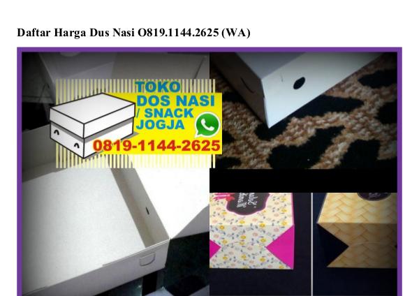 Daftar Harga Dus Nasi 08I9–II44–2625[wa] daftar harga dus nasi