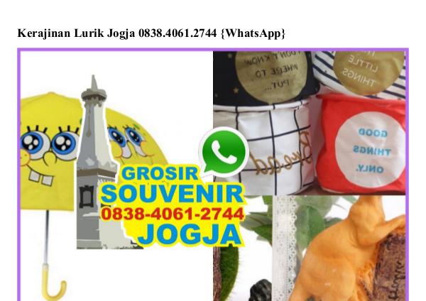 Kerajinan Lurik Jogja 0838~4061~2744[wa] kerajinan lurik jogja