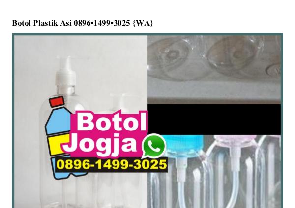 Botol Plastik Asi Ô896-1499-3Ô25[wa] botol plastik asi