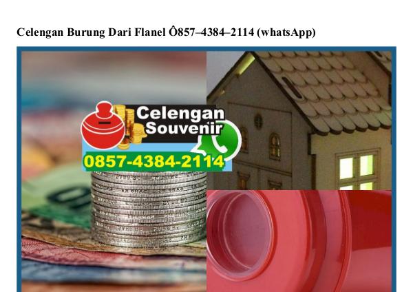 Celengan Burung Dari Flanel Ö857–4384–2114[wa] celengan burung dari flanel