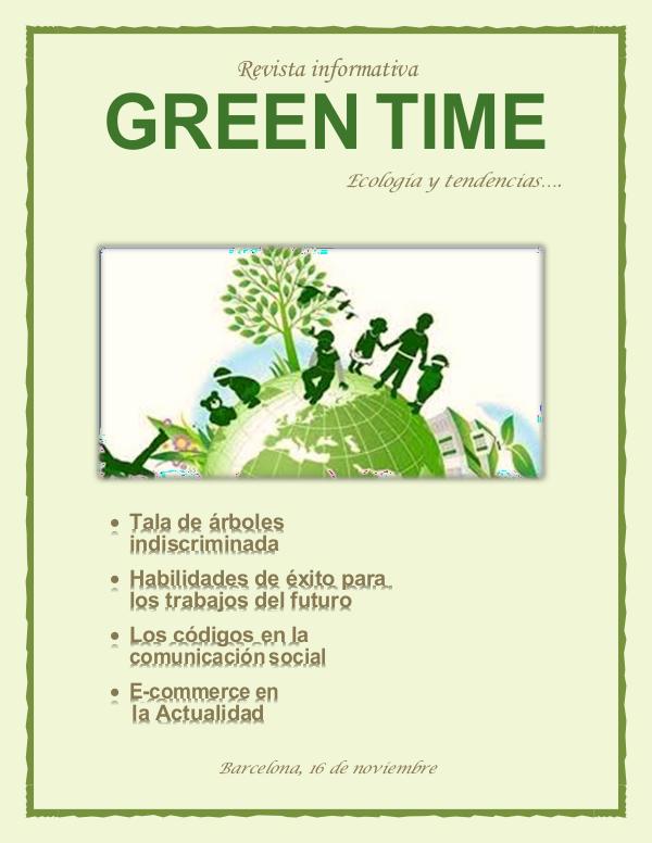 REVISTA GREEN TIME GREEN TIME