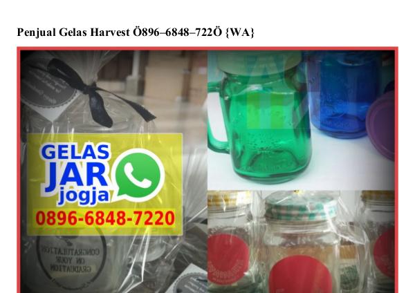 Penjual Gelas Harvest Ô8966848722Ô[wa] penjual gelas harvest