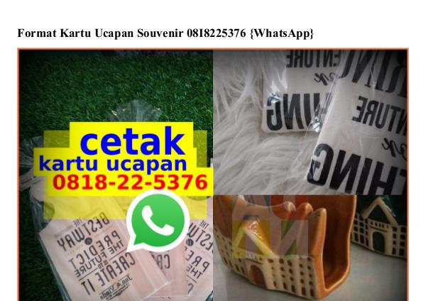 Format Kartu Ucapan Souvenir O818·22·5376[wa] format kartu ucapan souvenir