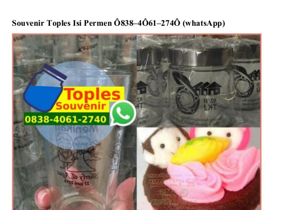 Souvenir Toples Isi Permen 0838 406I 2740[wa] souvenir toples isi permen