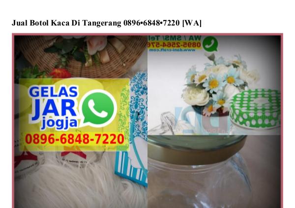 Jual Botol Kaca Di Tangerang 0896•6848•7220[wa] jual botol kaca di tangerang