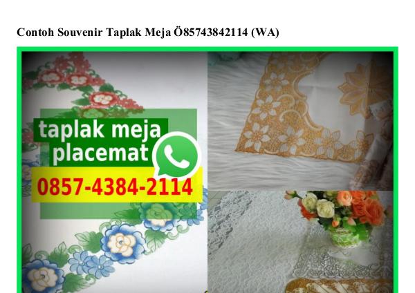 Contoh Souvenir Taplak Meja Ö857_4384_2114[wa] contoh souvenir taplak meja