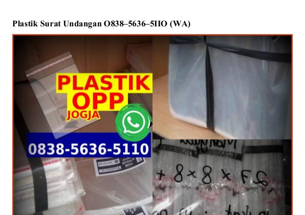 Plastik Surat Undangan Ö838.5636.511Ö[wa] plastik surat undangan