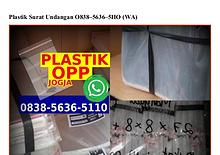 Plastik Surat Undangan Ö838.5636.511Ö[wa]