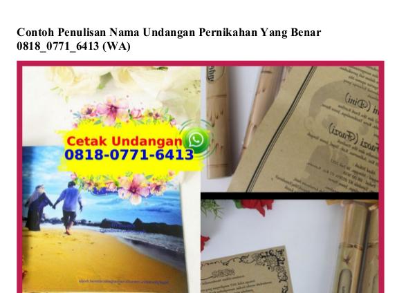 Contoh Penulisan Nama Undangan Pernikahan Yang Benar 08I8~077I~64I3[w contoh penulisan nama undangan pernikahan yang ben