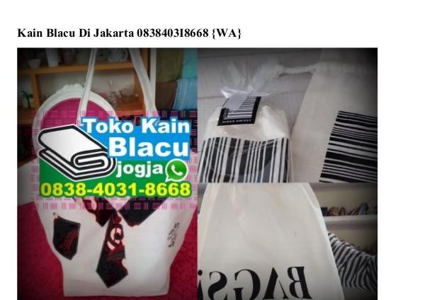 Kain Blacu Di Jakarta 0838·4031·8668[wa] kain blacu di jakarta