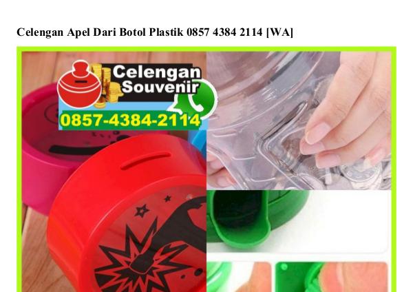 Celengan Apel Dari Botol Plastik Ö857–4384–2114[wa] celengan apel dari botol plastik