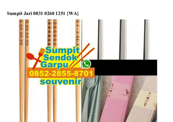 Sumpit Jari 0831·0260·1251[wa] sumpit jari