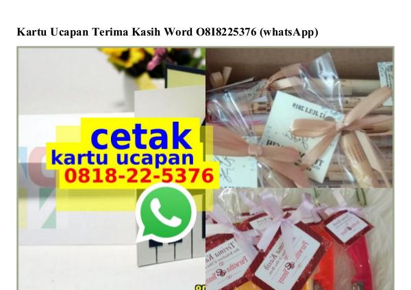 Contoh Kartu Ucapan Terimakasih Di Souvenir O818.22.5376 [WhatsApp] kartu ucapan terima kasih word