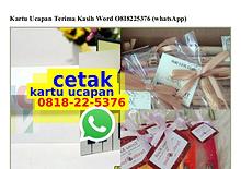 Contoh Kartu Ucapan Terimakasih Di Souvenir O818.22.5376 [WhatsApp]