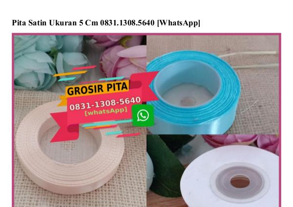 Contoh Kartu Ucapan Terimakasih Di Souvenir O818.22.5376 [WhatsApp] pita satin ukuran 5 cm