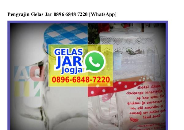 pengrajin gelas jar