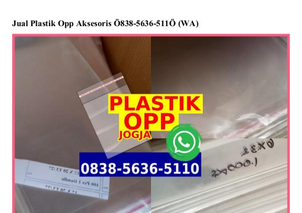 jual plastik opp aksesoris