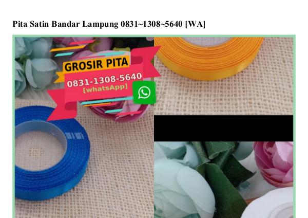 pita satin bandar lampung