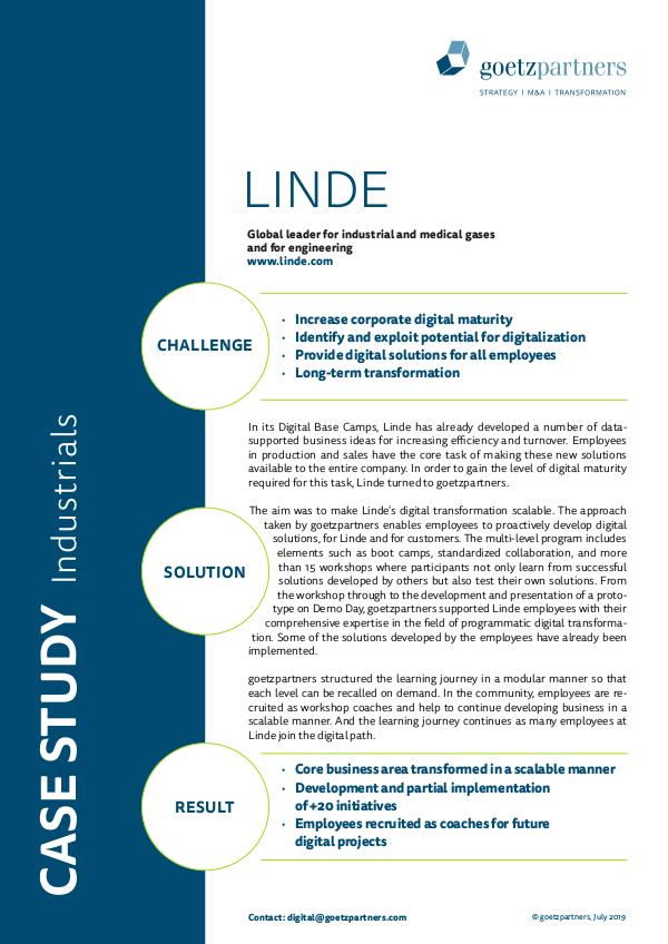 Client Case: Linde