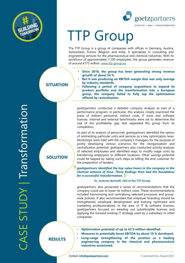 Client Case: TTP Group (ENG)