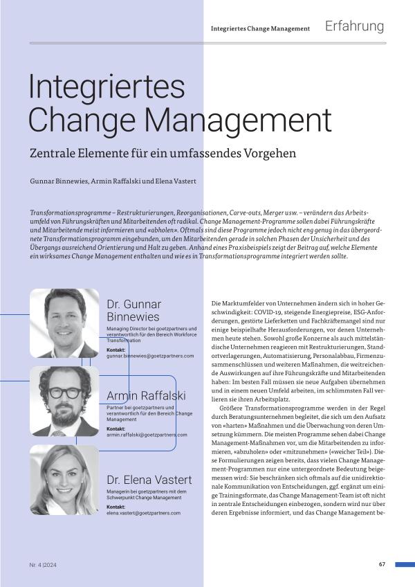 Integriertes Change Management