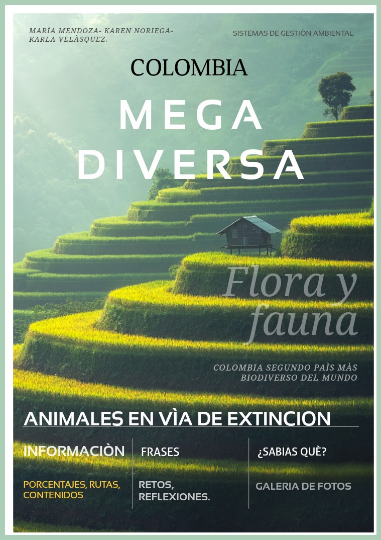 COLOMBIA MEGADIVERSA COLOMBIA MEGADIVERSA