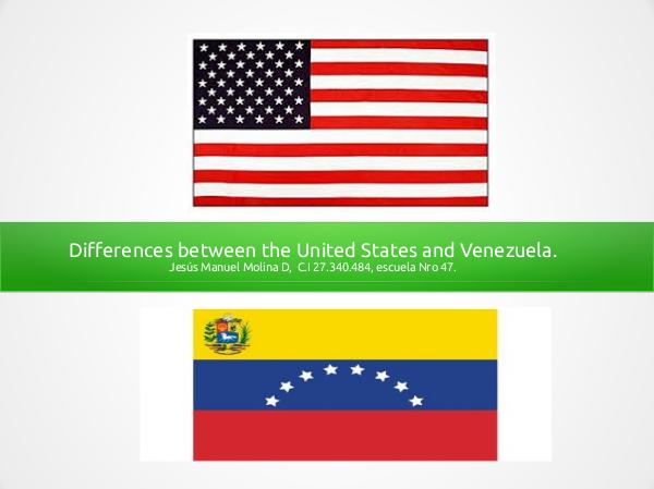 Differences between the USA and Venezuela 1erAlbumIngles