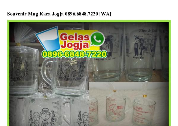 Souvenir Mug Kaca Jogja Ö896-6848-722Ö (WA) Souvenir Mug Kaca Jogja