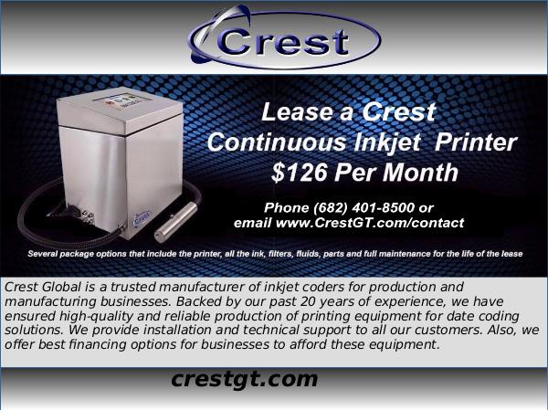 Continuous inkjet printer Date code printer