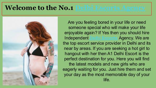 My first Publication Welcome to the No.1 Delhi Escorts Agency