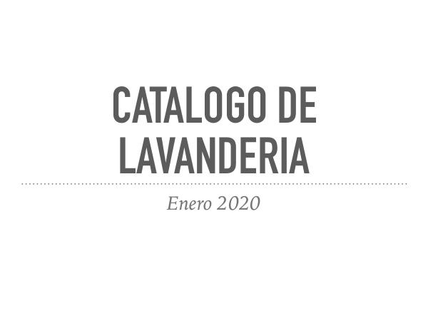 Catalogos Catalogo de lavanderia