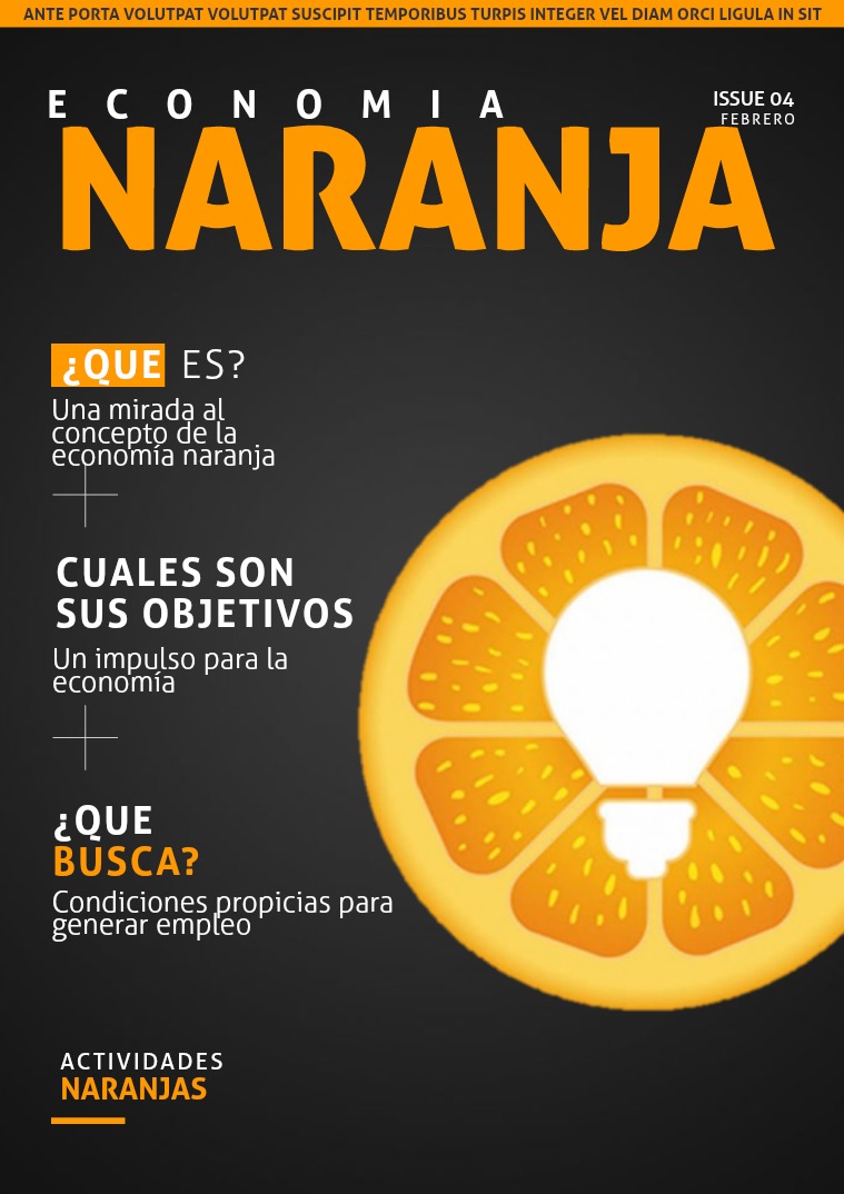 ECONOMIA NARANJA economia Naranja