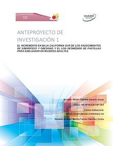 Anteproyecto de investigación