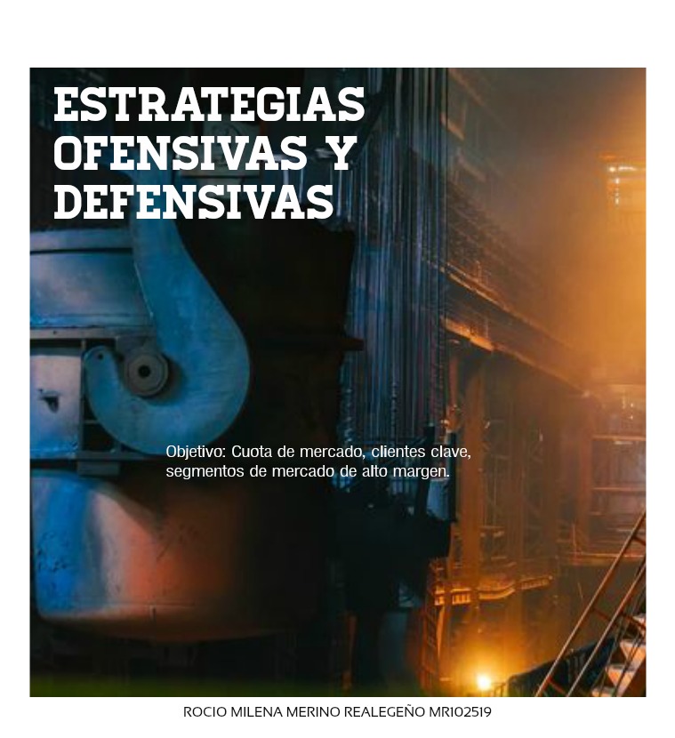 ESTRATEGIAS OFENSIVAS Y DEFENSIVAS DE UNA EMPRESA ESTRATEGIA OFENSIVA Y DEFENSIVA DE UNA EMPRESA