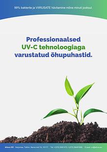 Professionaalsed UV-C  õhupuhastid - UV lambid Eesti