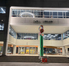 Exterior of Northeastern University Snell Library