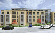 Architectural rendering of the 106-110 Wales Street building.