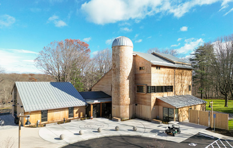 Exterior view of the new Stamford Museum & Nature Center Planetarium & Astronomy Center