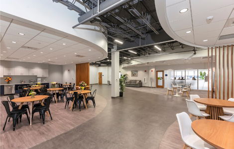 Boston Onnuri Church cafe area