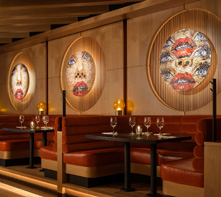 Bar area seating close-up